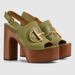 Gucci Women’s platform sandal with Horsebit - Image 4
